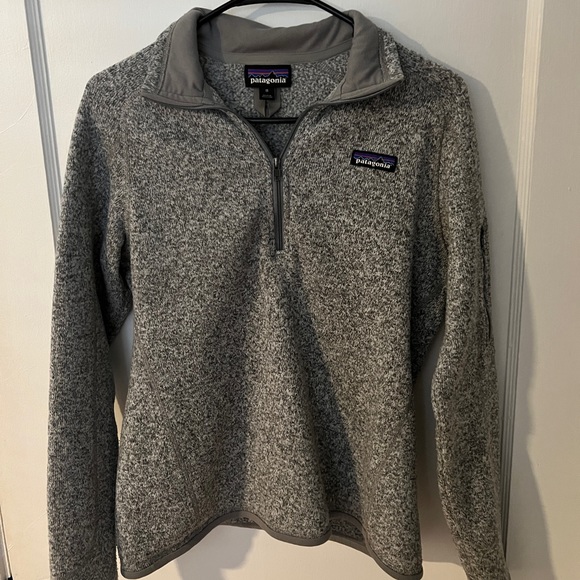 Patagonia | Women's Better Sweater® 1/4-Zip Fleece | Grey - Picture 2 of 6